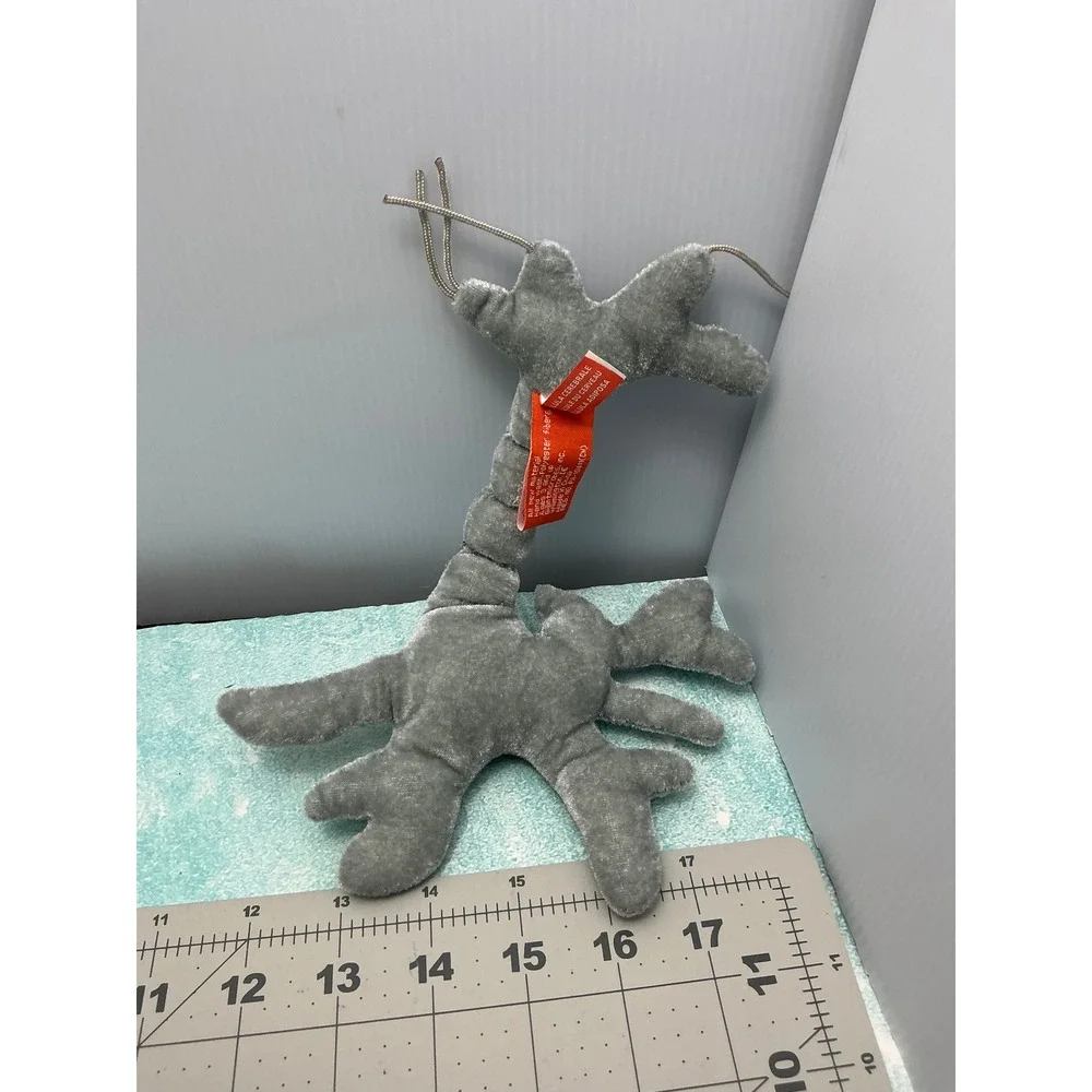 Giant Microbes Brain Cell Neuron Gray Plush Drew Oliver Science Biology Toy